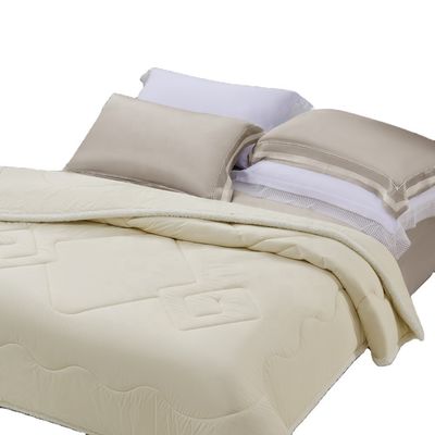 Matériaux antibactériens Australian Wool Quilt Core Lit Set avec motif solide