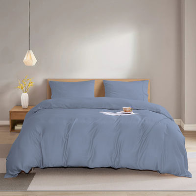 La feuille de fibre de bambou naturel est un ensemble de 60s 300tc 3 pièces coussinette couette couverture roi lit reine