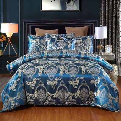 Écrans rotatifs de style européen Satin lit ensemble 3 4 6 7 pièces coton