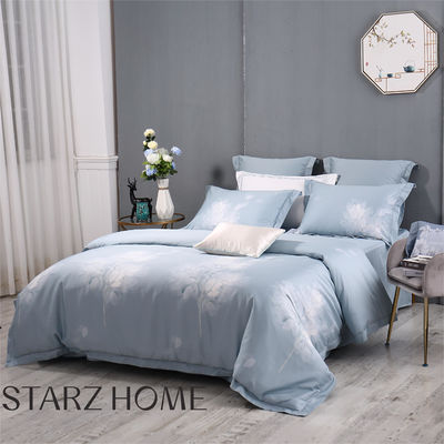 Style de design simple Luxe 100% polyester 3 pièces Couverture de couette Plate Lit ensemble