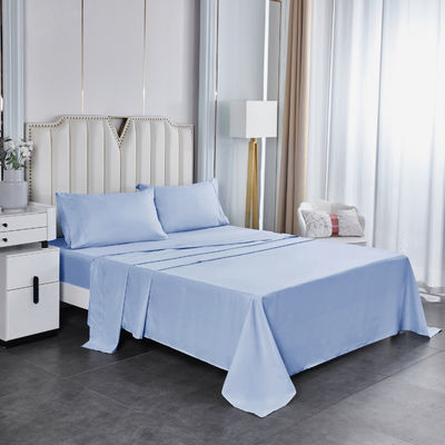 Couche d'oreiller brodée couleur solide lit de luxe pour prêt à expédier lit roi reine