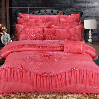 Résistance à la couleur Grade 3-4 Style moderne 200TC 100% coton Lit ensemble pour chambre moderne