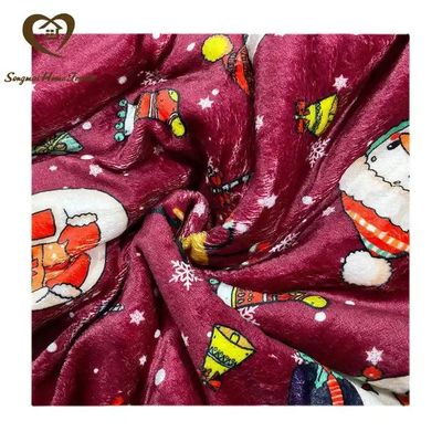 Couverture en peluche Sherpa à double couche pour cadeaux de Noël personnalisés