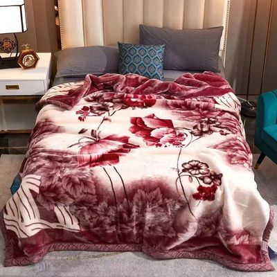 Couche supérieure doublée chaude, douce, luxueuse, imprimée, couverture pour la peau, sieste