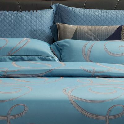 300TC Viscose Cotton Jacquard 4Pcs Ensembles de literie pour une expérience de sommeil confortable