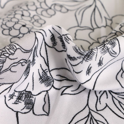 Ensemble de couverture de couette Impression réactive en fibres de polyester 3 pièces Couverture de couette Ensemble de coussinette Lit de luxe