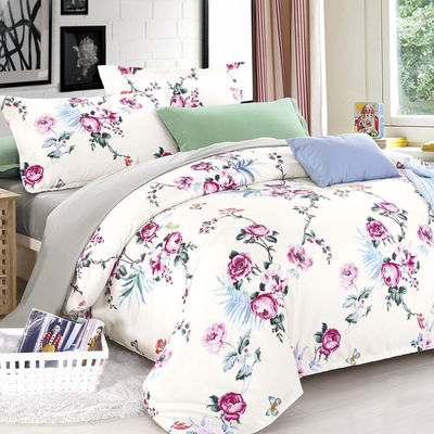 Ensemble de couverture de couette Impression réactive en fibres de polyester 3 pièces Couverture de couette Ensemble de coussinette Lit de luxe