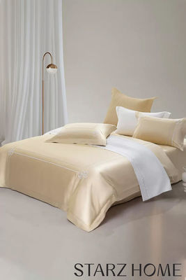 Des ensembles de literie en satin 100% coton de style européen 200S à double brin long