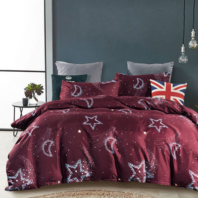 Constellation couverture de couette imprimée coussinette lit ensemble avec teinture imprimée réactive