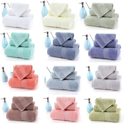 Hôtel Foyer et hôpital Toutes les tranches d'âge Groupe de coton séchage rapide Ensemble de serviettes de bain Personnaliser le logo