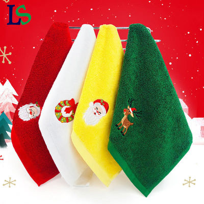 Ensemble de cadeaux de serviettes de Noël 2023 serviettes de coton hypoallergéniques en boîte cadeau avec broderie