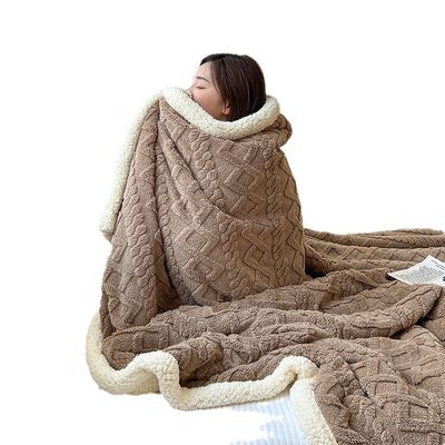 Couverture en cachemire à deux côtés en cordons de mariage pour la chaleur hivernale