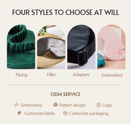 Modern Simplicity Style Mulberry Silk Sleep Blindfold avec un logo personnalisé