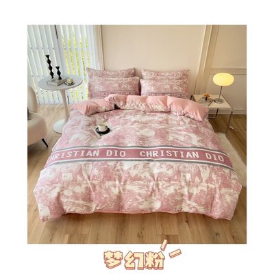 Découvrez le confort et le style avec ce lit en coton brossé en blanc brun