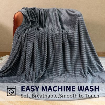 Élégance super douce teinte Polar Fleece moderne couleur solide lancer couverture pour la literie