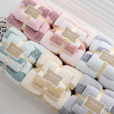 Ensemble de serviettes de bain de luxe avec tissu en microfibre et pièces importées