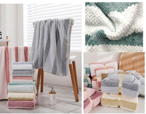 Ensemble de serviettes de bain de luxe avec tissu en microfibre et pièces importées
