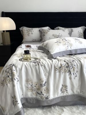 Normes nationales de résistance à la couleur 300TC/60S*60S Ensembles de literie en tencel pour le marché de Dubaï