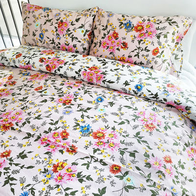 Normes nationales de qualité de la couleur de la résistance de la chambre à coucher moderne Ensembles de 3 PCS 100% coton draps