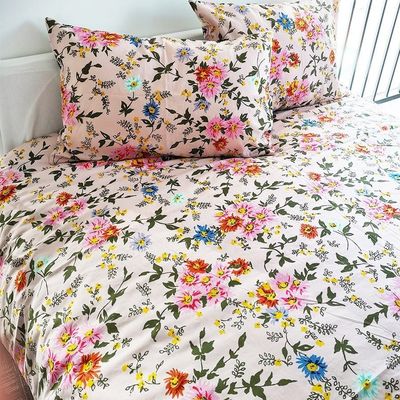 Normes nationales de qualité de la couleur de la résistance de la chambre à coucher moderne Ensembles de 3 PCS 100% coton draps