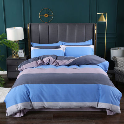 200TC coton quatre pièces imprimé couverture de lit coussin avec style européen et américain