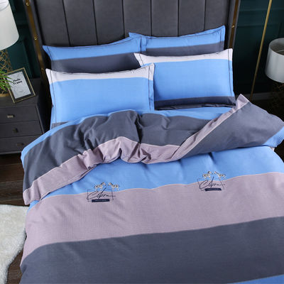 200TC coton quatre pièces imprimé couverture de lit coussin avec style européen et américain