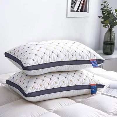 1.5-2 Kg Hilton Coussin Double Line Coussins personnalisés et souples pour lit d'hôtel à prix réduit