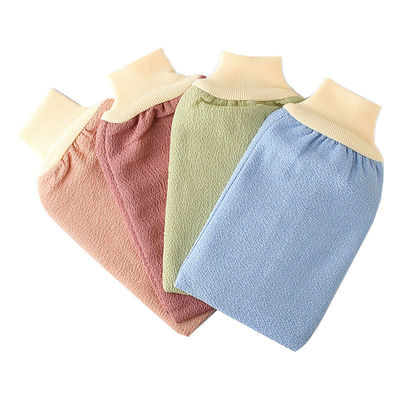 Des gants de pinceau exfoliants pour les gommages turcs, un décapant pour le bain en forme de rectangle