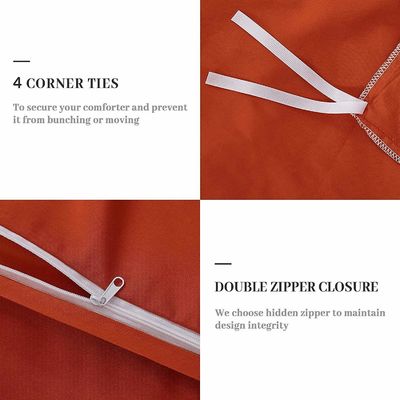 Couverture de couette en 3 pièces avec broderie diamantée