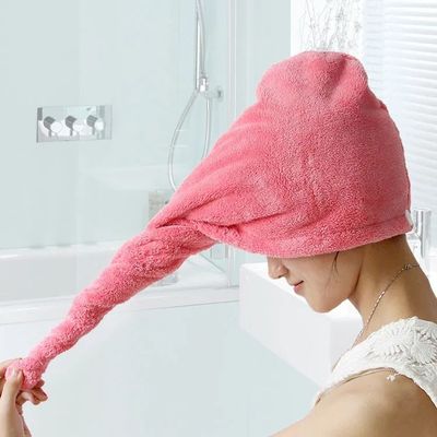 Accueil Logo personnalisé Microfibre sèche-cheveux serviette enveloppement Turban pour le séchage rapide