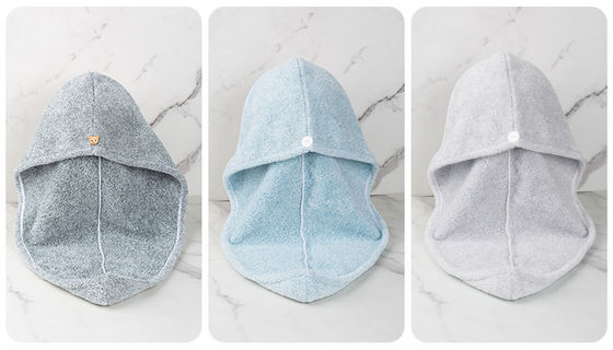 Accueil Logo personnalisé Microfibre sèche-cheveux serviette enveloppement Turban pour le séchage rapide