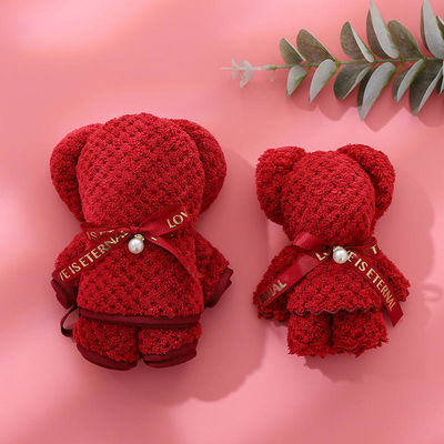 Ours en peluche carré jouet fourré ensemble de serviettes pour jouets pour enfants cadeau de Noël
