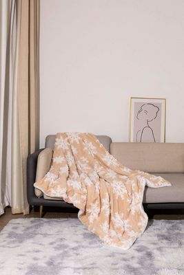 Couche double de couverture épaisse imprimée de style de Noël de laine de corail lancer Sherpa Plush Couverture