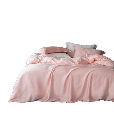 Ensemble de couchettes pour la maison Oeko-tex Certifié Lenzing Tencel Couverture de couette et feuille de lit en soie douce