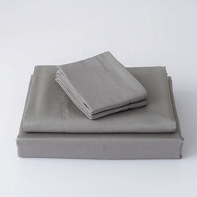 300TC draps de lit en bambou taille standard et motif solide pour un ensemble de lit de luxe