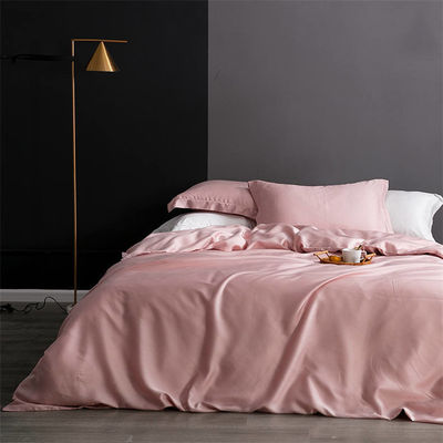 Couverture de lit en soie de taille réelle couverture de couette Queen King couverture de couette couleur solide