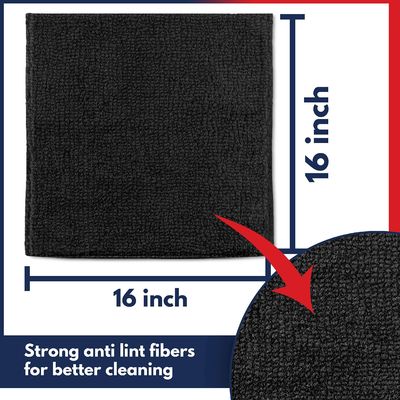 Tissu de nettoyage en microfibre sur mesure pour le polissage de voiture 80% polyester 20% polyamide