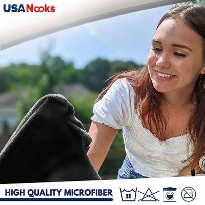 Tissu de nettoyage en microfibre sur mesure pour le polissage de voiture 80% polyester 20% polyamide