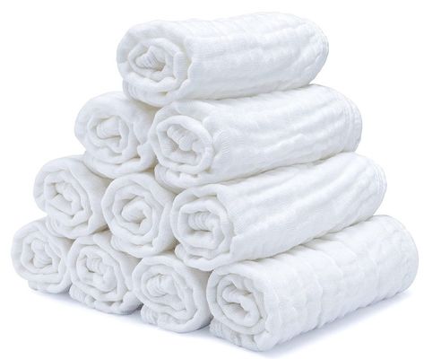 Des carrés de mousseline 100% coton durable pour bébé unisexe