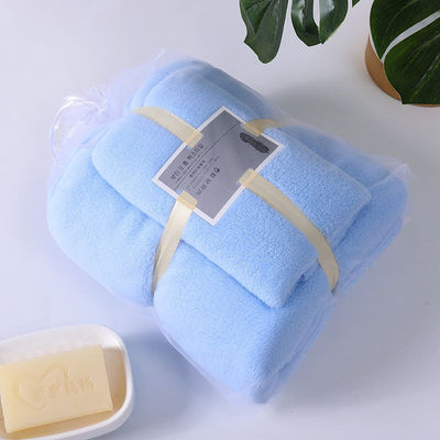 Adultes et enfants ensemble de serviettes à main pour le visage et les mains serviettes en velours de corail absorbant doux pour tous les âges