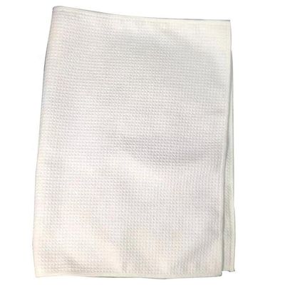 Tissu de toilette de thé à base de waffle blanc sublimation Tissu de cuisine vierge pour impression sur mesure