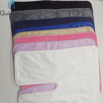 Logo personnalisé en microfibre salon de beauté spa serviette faciale 40 * 50cm ou taille personnalisée
