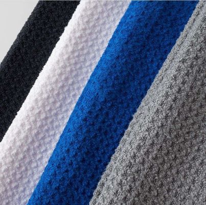 Microfibre toute saison serviette de balle de golf logo personnalisé Waffle serviette de golf avec grommet et Ho