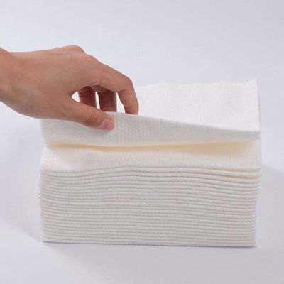 Logo du client serviettes jetables pour salon de beauté Barbier Blanc OEM serviette de salle de bain