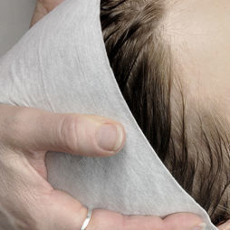 Logo du client serviettes jetables pour salon de beauté Barbier Blanc OEM serviette de salle de bain