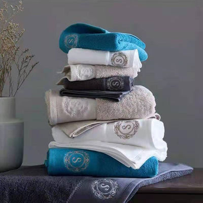Hôtel 5 étoiles 100% coton SPA Conçu pour le visage et les mains avec un logo personnalisé et une couleur solide