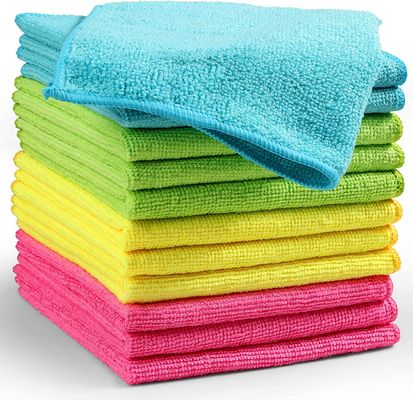 80% polyester 20% polyamide Microfibre serviette pour le lavage des voitures et les serviettes de nettoyage de cuisine