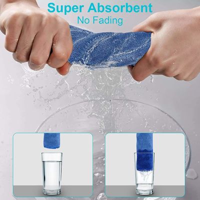 80% polyester 20% polyamide Microfibre serviette pour le lavage des voitures et les serviettes de nettoyage de cuisine