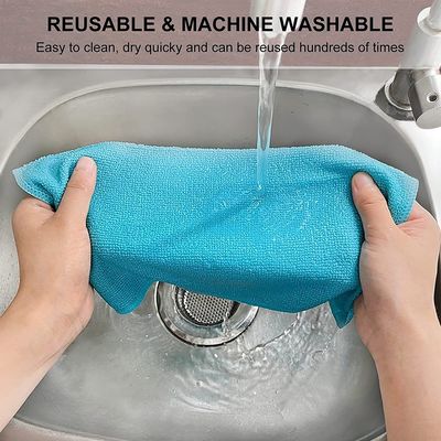 80% polyester 20% polyamide Microfibre serviette pour le lavage des voitures et les serviettes de nettoyage de cuisine