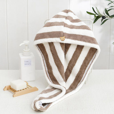 Turban de séchage de cheveux à haute absorption en microfibre pour cheveux longs et épais.